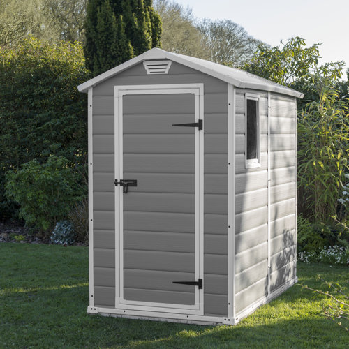 Keter Keter Manor 6 ft. W x 5 ft. D Apex Outdoor Garden Shed Wayfair